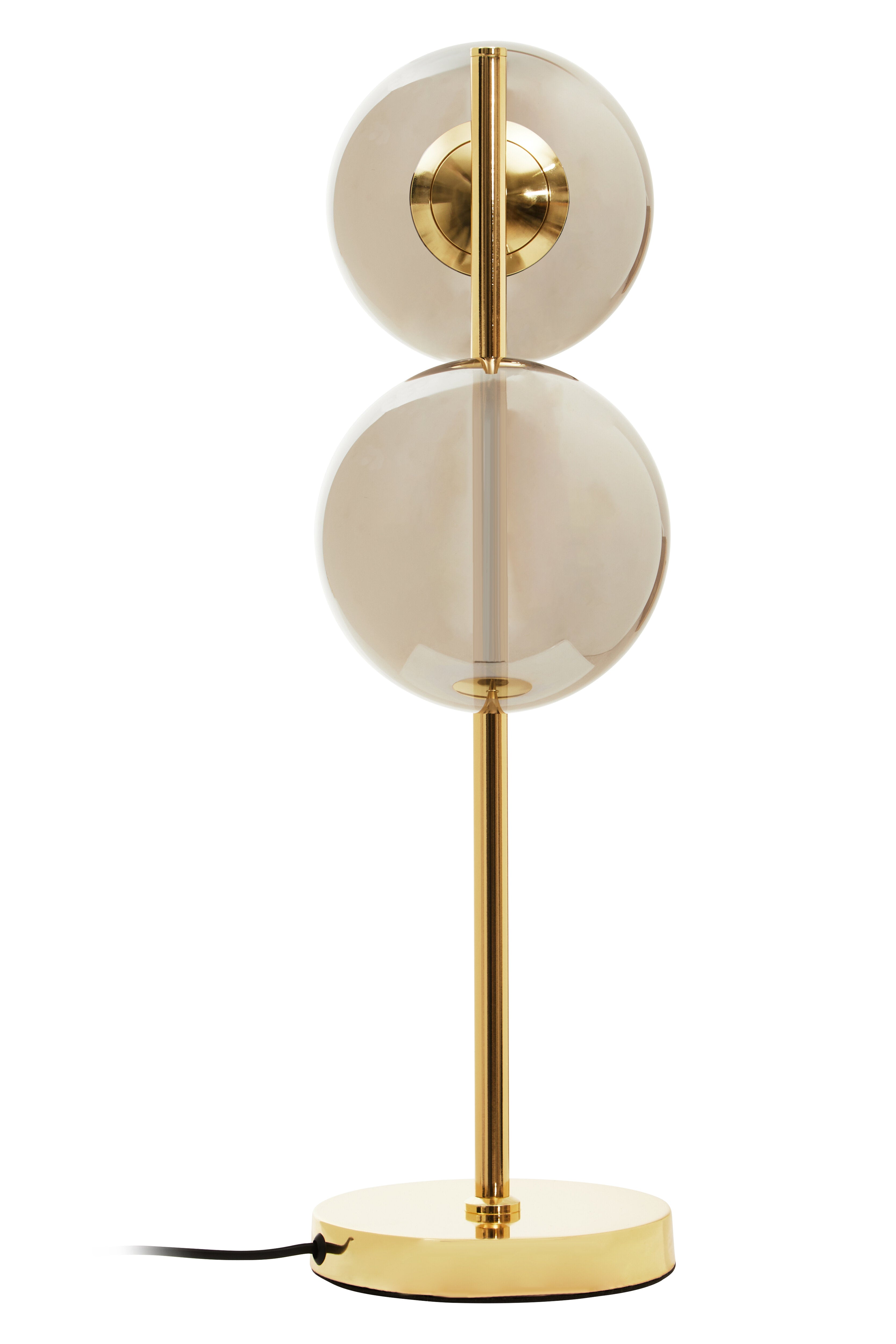 Boyer Cosmopolitan Silver Glass & Gold Orb Table Lamp